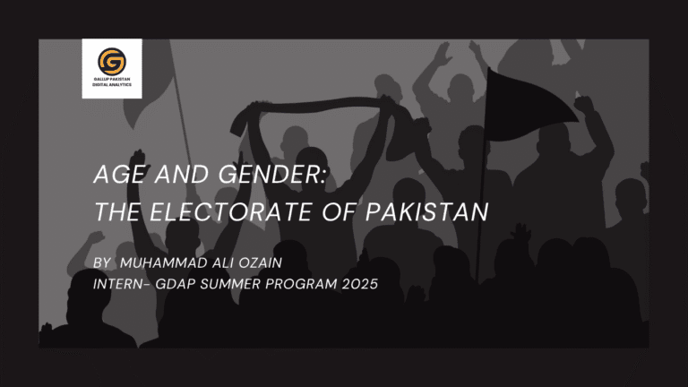 Age and Gender: The Electorate of Pakistan