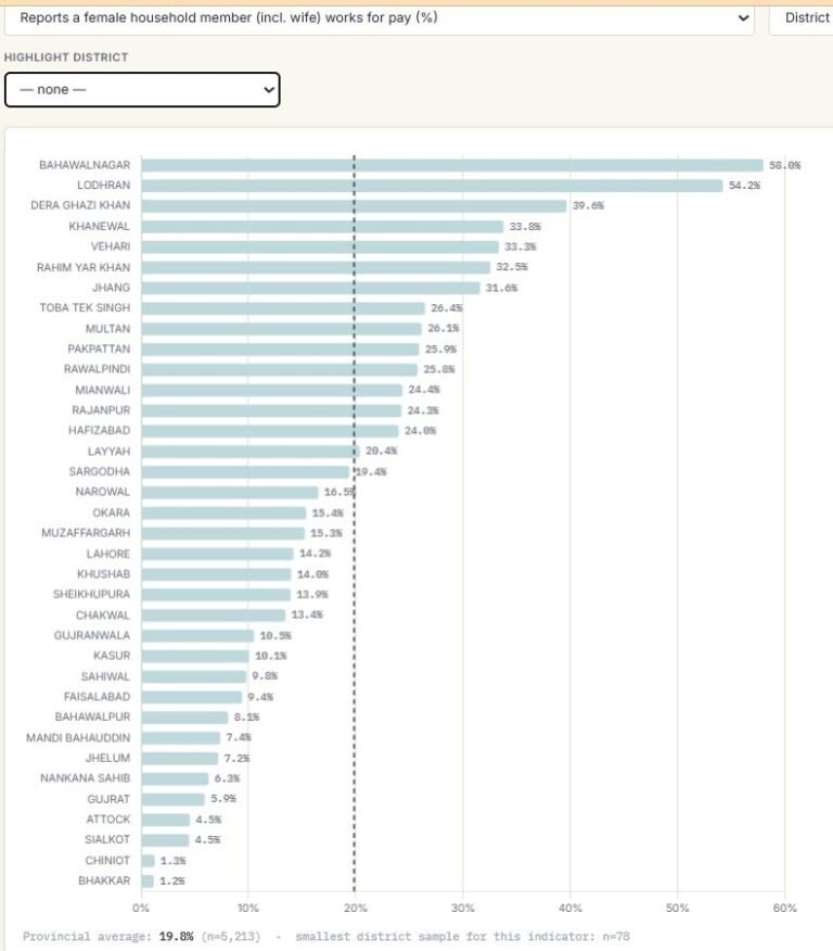 The geography of women’s paid work in Punjab tells an uncomfortable story