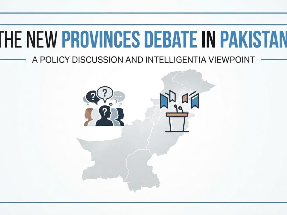 The New Provinces Debate in Pakistan