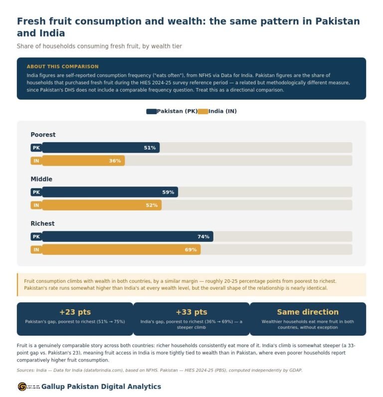 Food poverty looks worse in India than in Pakistan